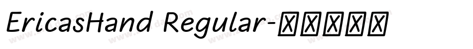 EricasHand Regular字体转换